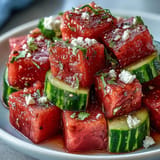 Watermelon Cucumber with Tajin