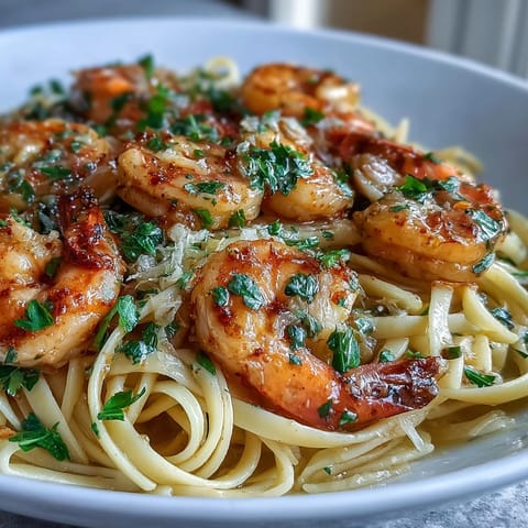 Shrimp Scampi With Linguine