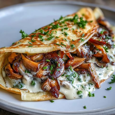 Wild Mushroom Crepe Filling