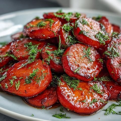 Glazed carrots with orange honey and fresh dill, a bright and flavorful side dish perfect for any meal.  
