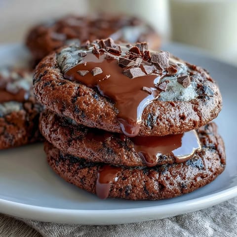 Rich, chewy Shadow Milk Cookie-Inspired Dark Chocolate Vanilla Cookies with swirls of white chocolate and dark cocoa.