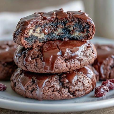 Dark Chocolate Vanilla Cookies