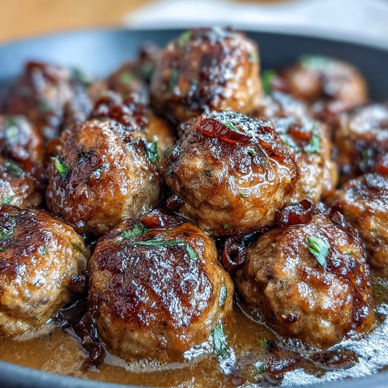 Tender frozen meatballs slow-cooked in zesty pepperoncini and ranch seasonings, served with toothpicks for a crowd-pleasing party dish.  