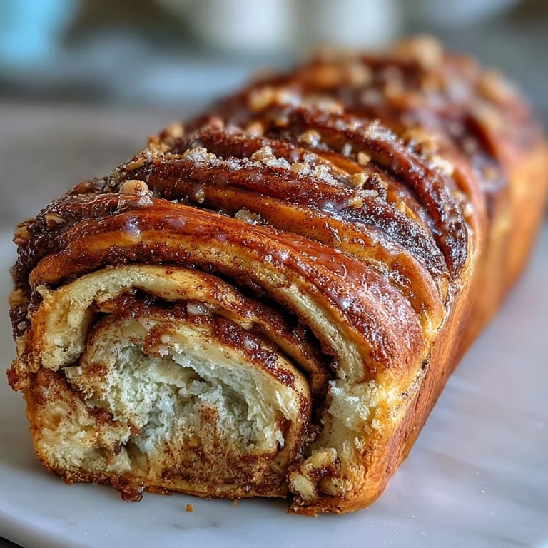 Homemade King Cake Cinnamon Babka Loaf featuring braided dough, aromatic cinnamon filling, and traditional Mardi Gras-colored sugar sprinkles.