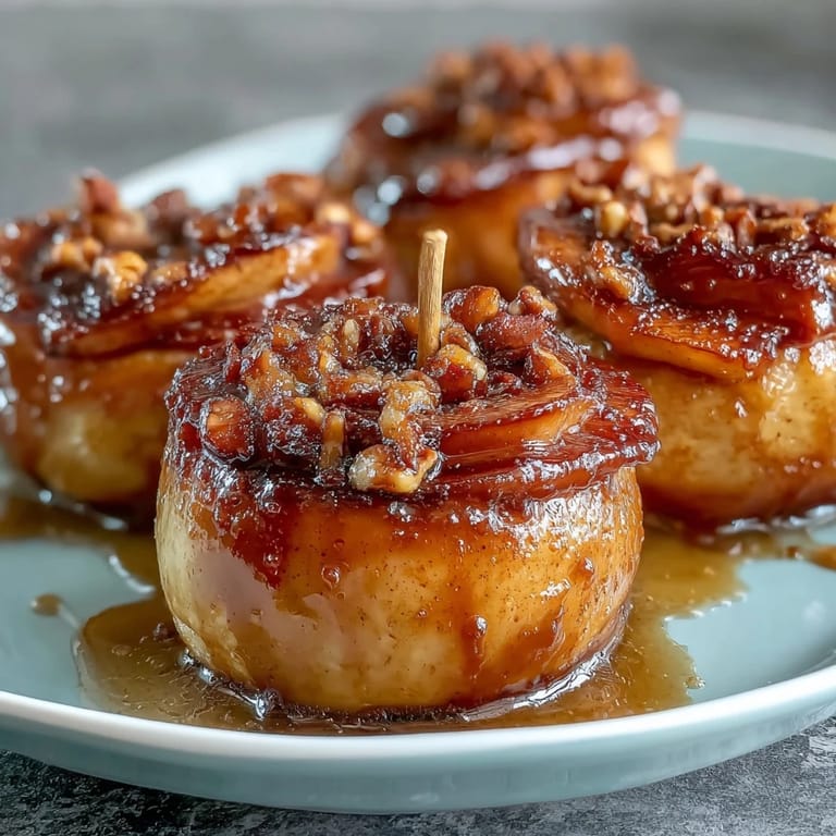Easy caramel candy apple slices coated in nuts, a delightful treat for kids and adults.