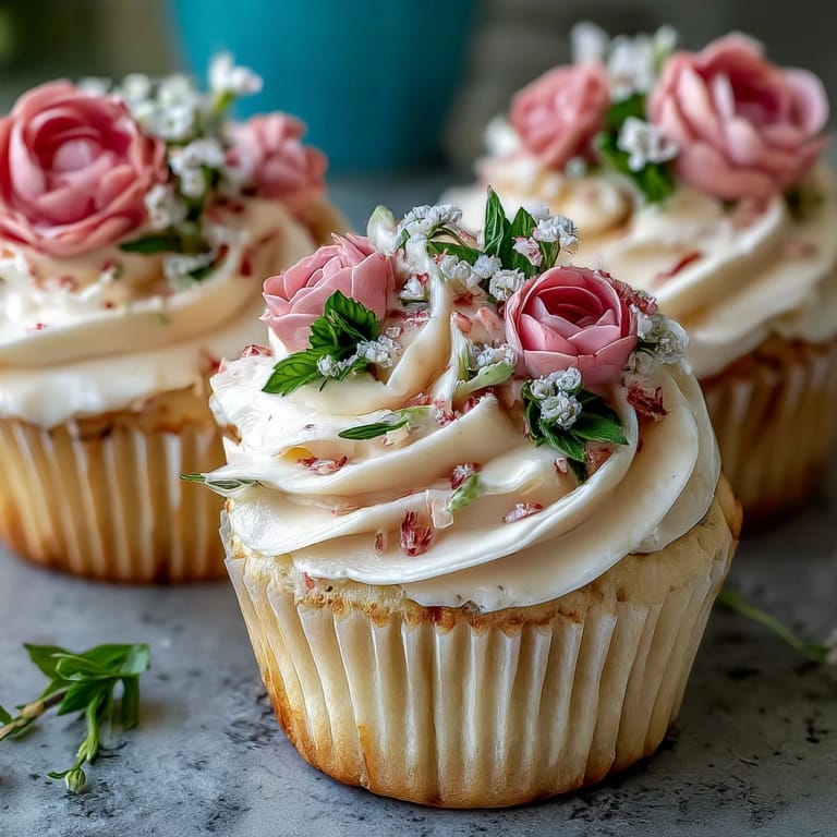Pastel Buttercream Floral Cupcakes: A dozen vanilla cupcakes adorned with hand-piped buttercream blossoms in soft pink, yellow, and lavender hues.