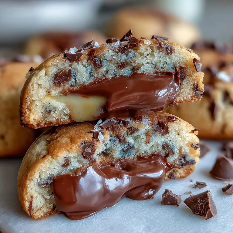 Decadent Cadbury Creme Egg surprise hidden inside rich, buttery chocolate chip cookies, baked to golden perfection.