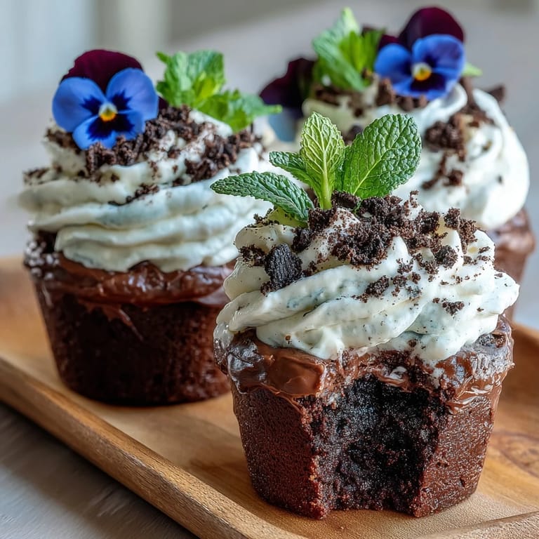 Mother's Day Flower Pot Brownies with Oreo Dirt: Decadent homemade brownies layered with fluffy whipped cream and crunchy Oreo crumbs, served in charming flower pots and adorned with colorful edible blooms.
